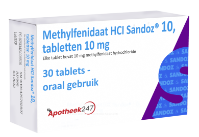 Methylfenidaat HCL Sandoz 10 mg 10 Tabletten